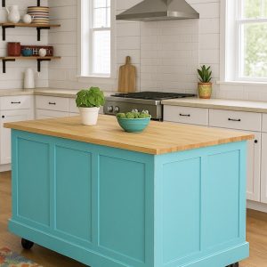 Industrial Kitchen Island On Wheels